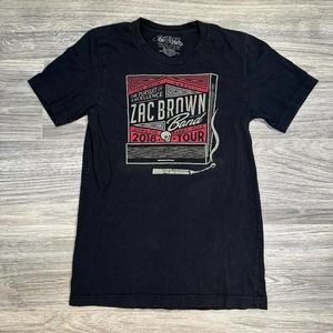 Zac Brown Down the Rabbit Hole 2018 Tour Tee Shirt in Black Men's Small